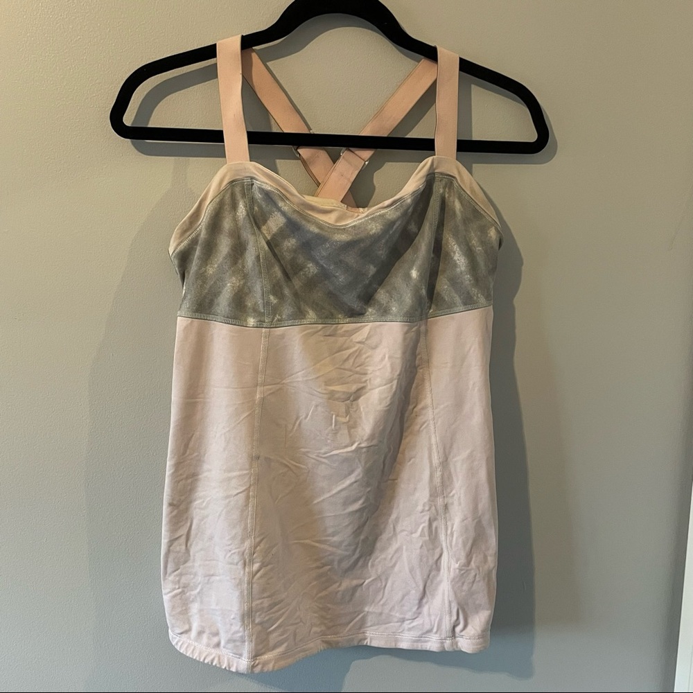 Lululemon Run: Catch Me Tank White Tank Top Size 10